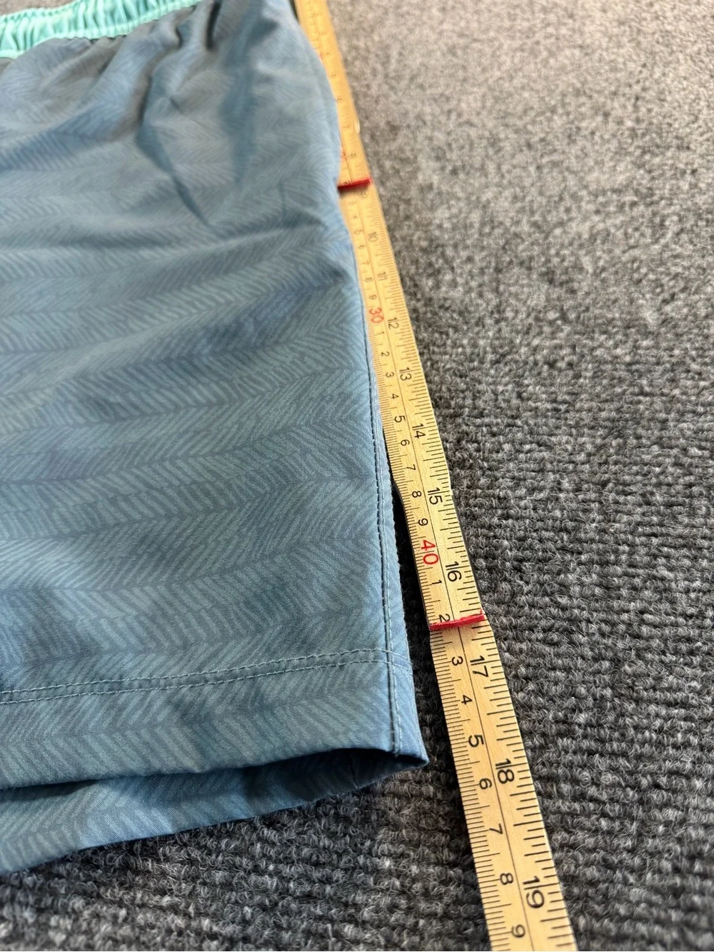 SSCO Swim Shorts Large Gray Print 5.5